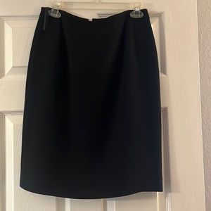 black skirt.
